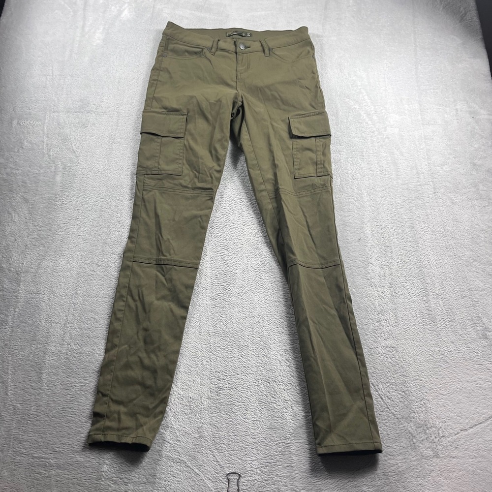 Prana Halle Skinny Cargo Pants Olive Green Hiking Outdoor Trousers Womens Size 2